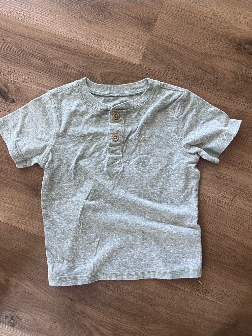 Garanimals Kids Heather Gray Short Sleeve Henley Tee 2T